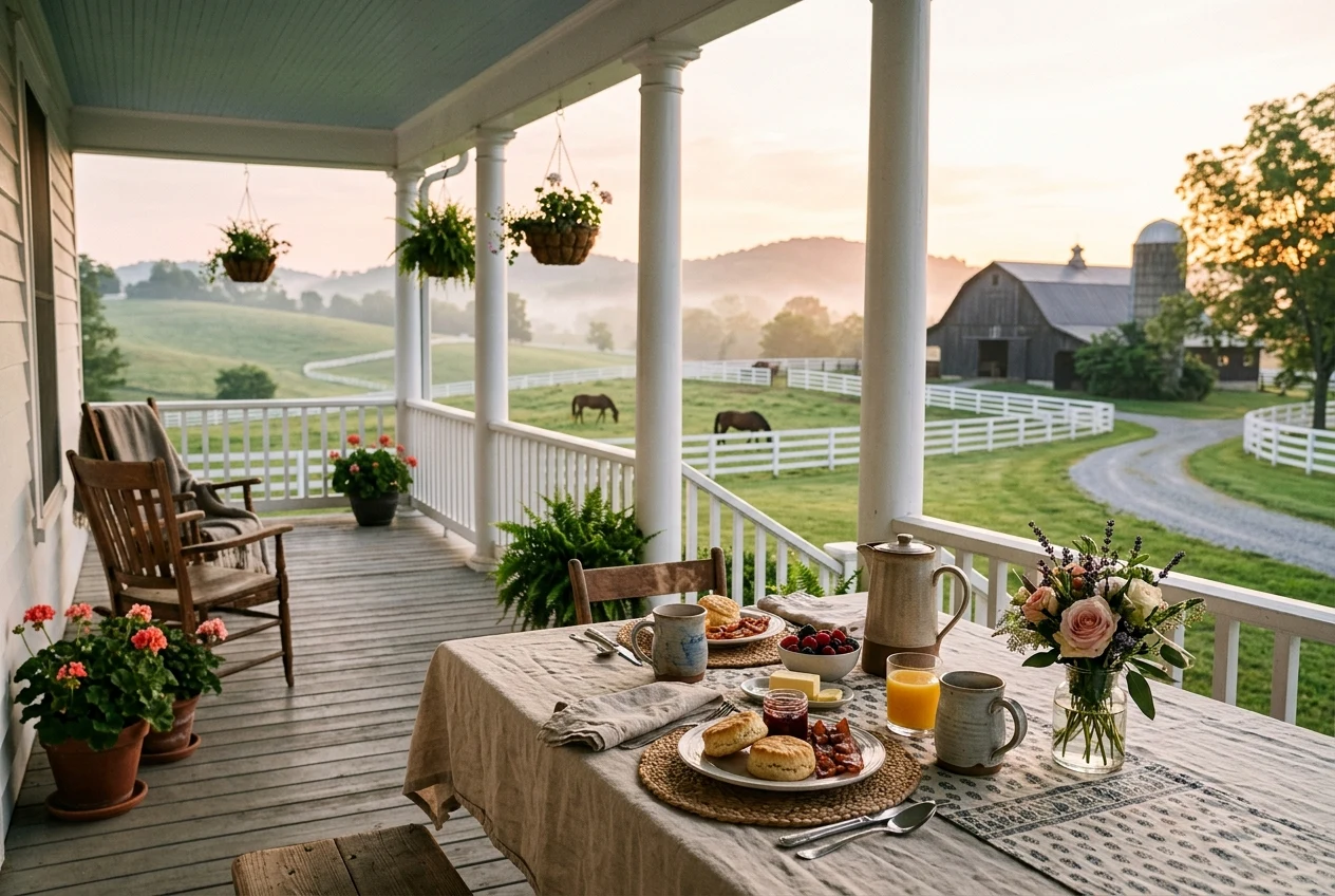 Dawn on the Kentucky Porch