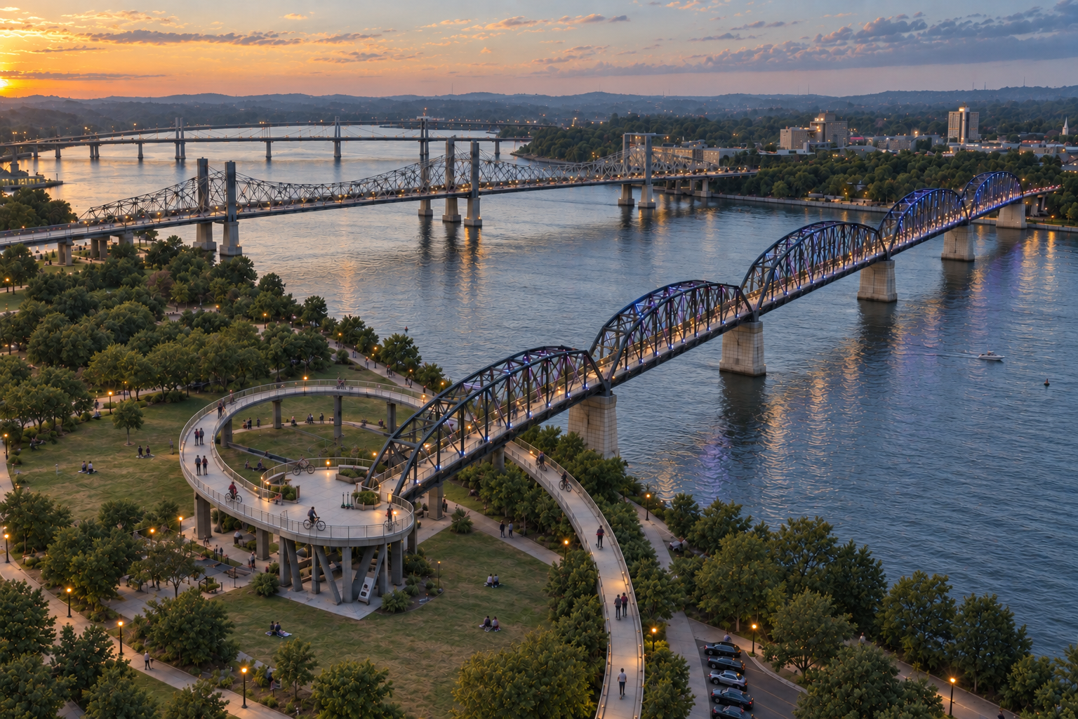 Waterfront Park & the Big Four Bridge